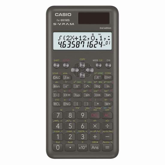  Casio 卡西欧 FX991MSPLUS2 工程/科学计算器6.2折 12.45加元！