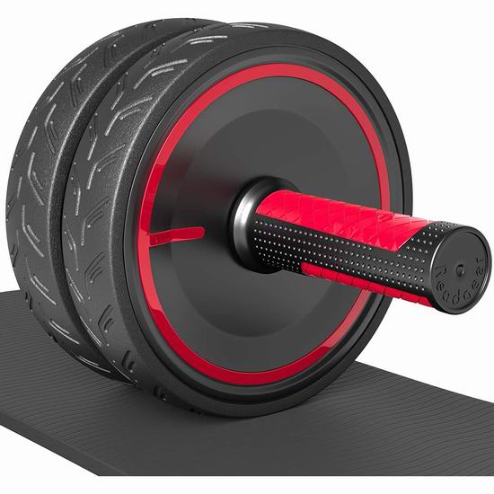  Readaeer Ab 双向稳定健腹轮+护膝垫 18.69加元（原价 20.99加元）