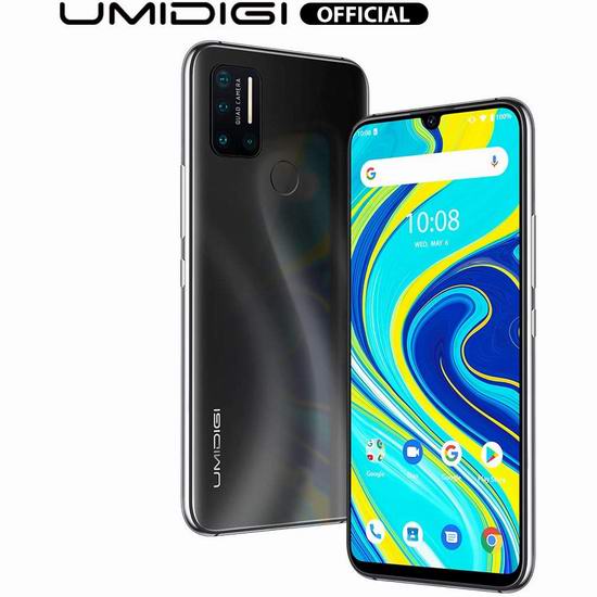  UMIDIGI A7 Pro 6.3英寸 水滴屏 双卡双待 4镜头 解锁版智能手机（4GB+64GB） 169.99加元包邮！