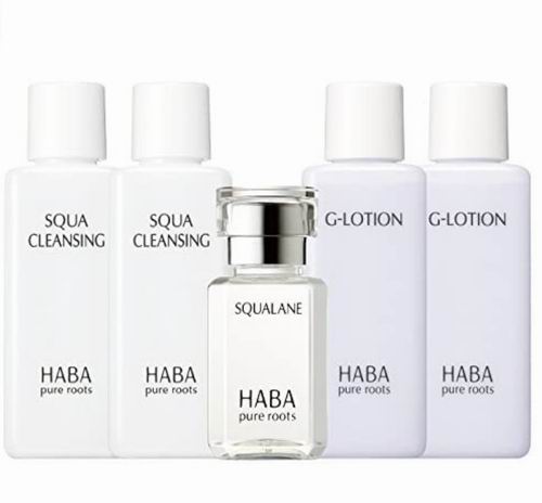  日亚直邮：HABA 限定5件套 G露*2瓶+鲨烷美容油*1瓶+卸妆油*2瓶 43.62加元（含关税及运费）