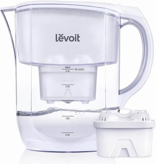  Levoit 10杯家用滤水器 +1个滤芯 29.99加元，原价 45.99加元