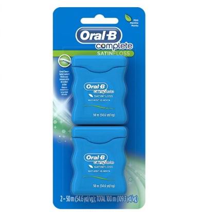  Oral-B 全缎牙线 薄荷味 50米×2盒 6.97加元