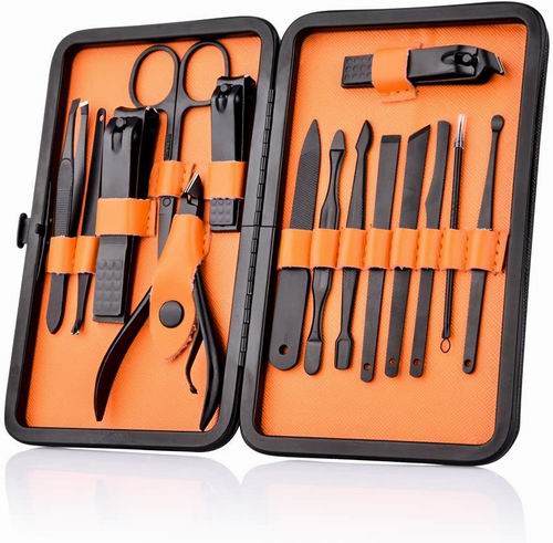  HailiCare 15合1 不锈钢修甲美容工具套装 19.99加元