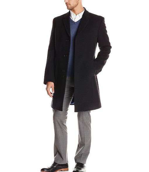  Tommy Hilfiger Barnes 男士70%羊毛+10%羊绒混纺大衣 104.61加元（40），原价 320.23加元，包邮