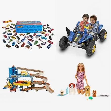 金盒头条：精选 Mattel 儿童电动车、芭比娃娃、Hot Wheels 赛车轨道、迷你车等6折起！