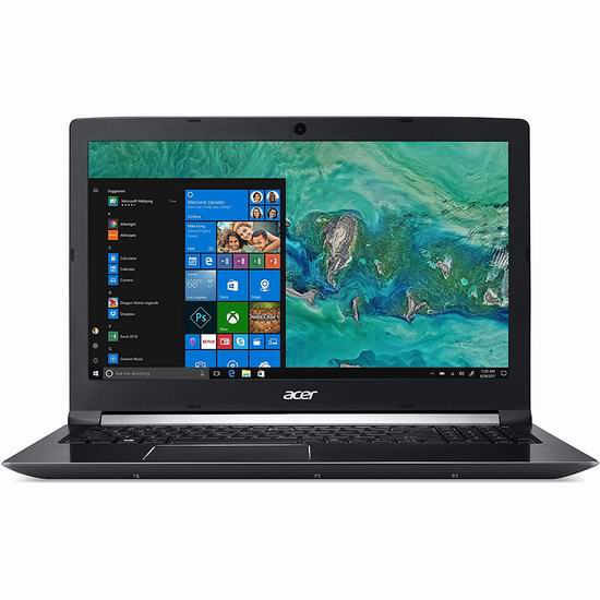  Acer 宏碁 Aspire 7 15.6英寸超薄笔记本电脑（8GB, 128GB SSD + 1TB, GTX 1050） 849加元包邮！