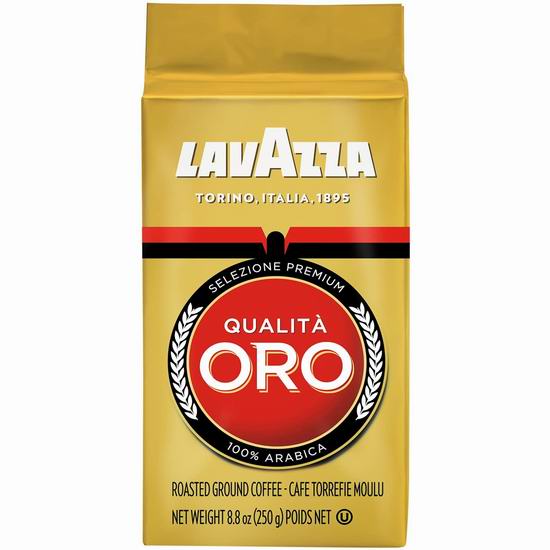  历史新低！Lavazza Espresso Oro Brick 中度烘培 咖啡粉（250克）4折 2.84加元包邮！
