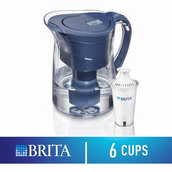  历史新低！Brita 德国碧然德 Mini Plus 6杯量紧凑型家用滤水壶6.3折 16.97加元！