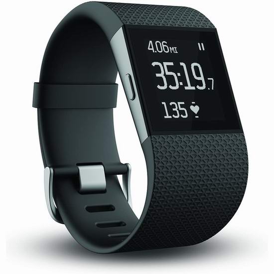  白菜价！历史新低！Fitbit Surge Fitness 智能全能运动手表1.2折 39.51加元包邮！