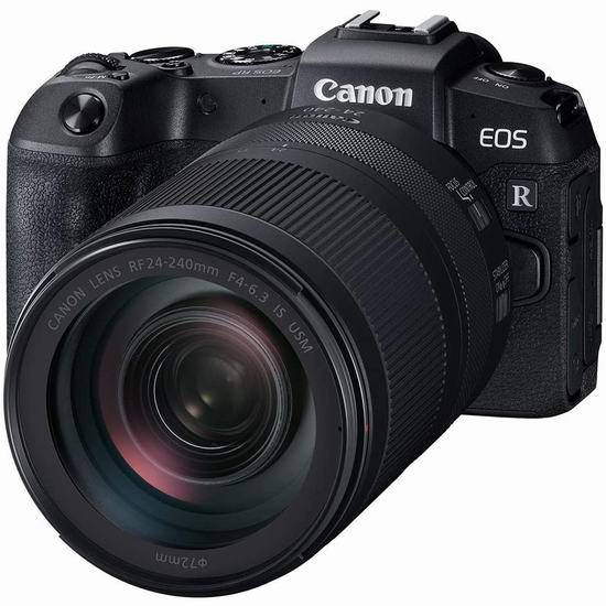  历史最低价！Canon 佳能 EOS RP 4K拍摄 全画幅专业微单 + RF24-240mm F4-6.3 is USM 镜头套机6.3折 1699加元包邮！