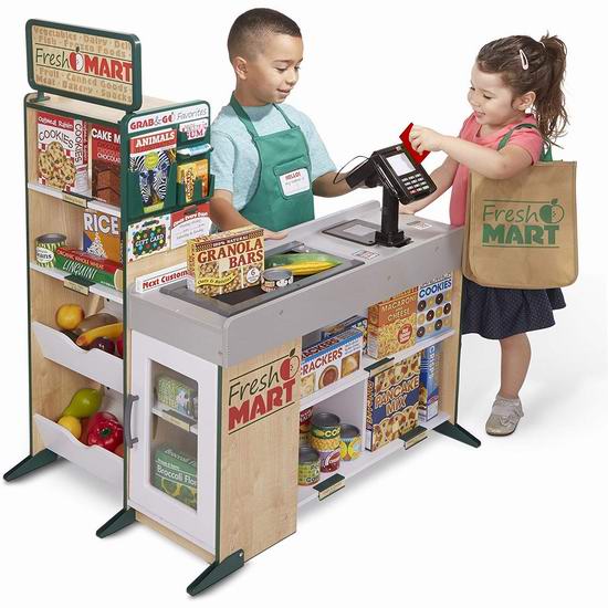  Melissa & Doug 过家家 儿童杂货店玩具套装5.4折 215.99加元包邮！