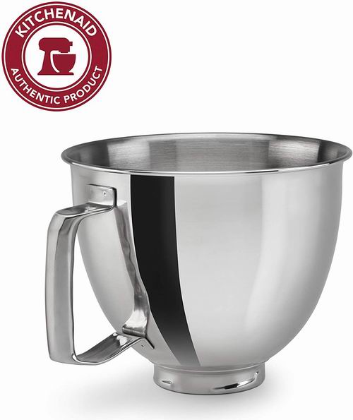  历史最低价！KitchenAid KSM35SSFP 3.5夸脱 带手柄 厨师机专用 不锈钢搅拌碗6折 59.99加元包邮！