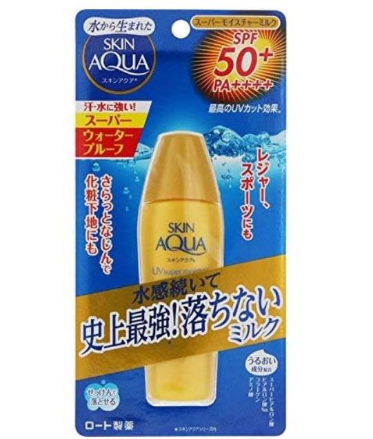  ROHTO 乐敦SKIN AQUA超级保湿牛奶型防晒霜 SPF50 PA ++++ 20.99加元，原价 29.69加元