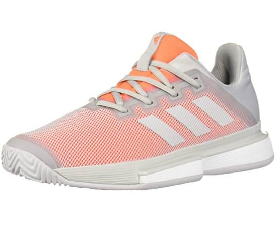  Adidas 阿迪达斯SoleMatch Bounce女士网球鞋 66.06加元（9.5码），原价 160加元，包邮