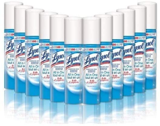  LYSOL 来苏尔 便携式喷雾消毒液 12瓶 35.88加元（2.99加元/1瓶），walmart同款价 4.47加元/1瓶