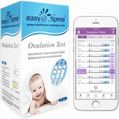  Easy@Home 25张 排卵试纸 16.51加元，月经不规律备孕必备！