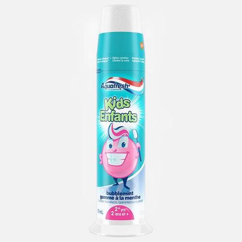  Aquafresh 儿童压式薄荷氟化物牙膏90毫升 2.97加元