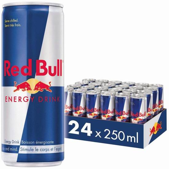  Red Bull 红牛能量饮料（250毫升x24罐）39.61加元（原价 59.76加元）
