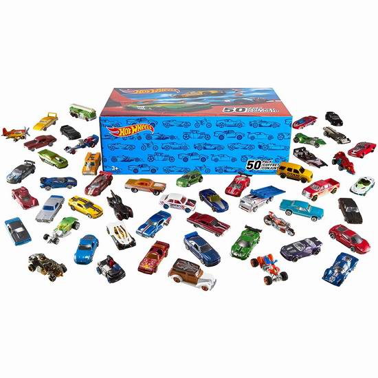  Hot Wheels 迷你玩具车50件套7.2折 71.24加元包邮！