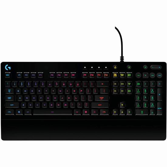  史低！Logitech 罗技 G213 Prodigy 背光游戏键盘 49.99加元包邮！