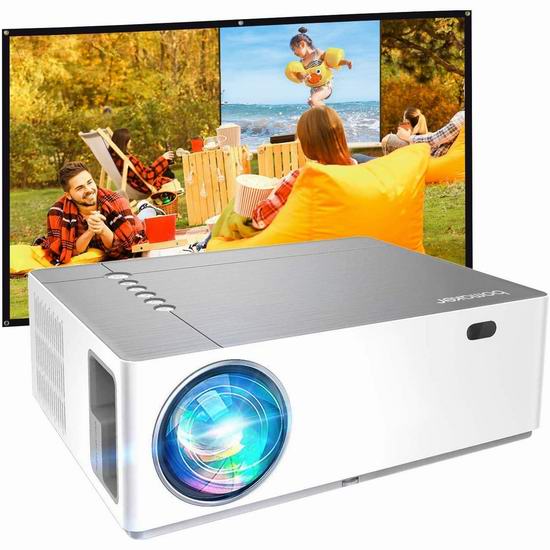  BOMAKER 7200流明 1080P真全高清 家庭影院LED投影仪 6.6折 237.99加元包邮！