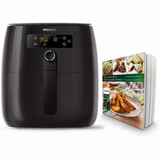  Philips 飞利浦 Twin Turbostar HD9741/99 数字式空气炸锅 279.99加元包邮！送菜谱！