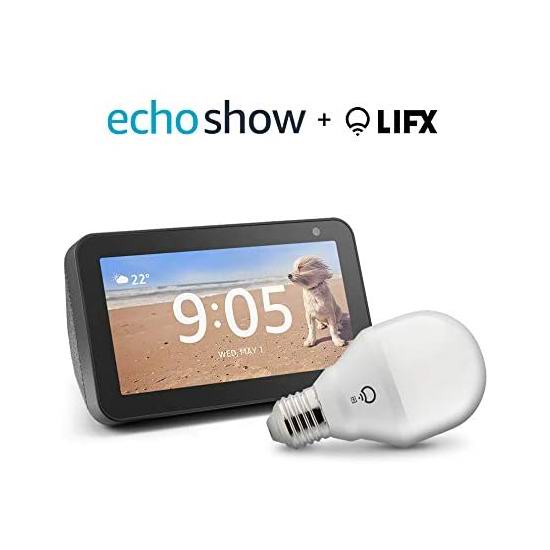  历史新低！Echo Show 5 智能显示器5.2折 59.99加元包邮+送LIFX智能灯泡！会员专享！