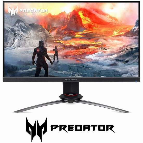  Acer 宏碁 Predator 掠夺者 XB253Q Gpbmiiprzx 24.5英寸IPS电竞显示器7折 279.99加元包邮！