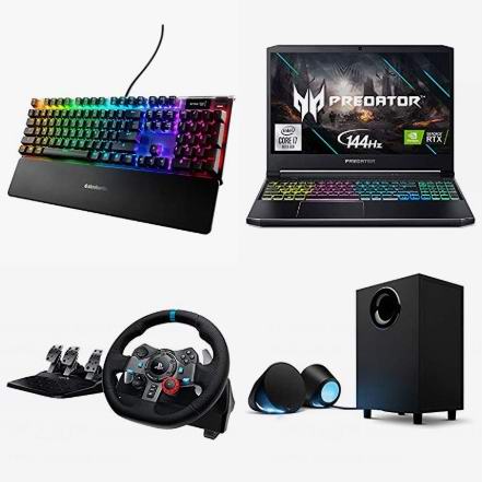  精选 Acer、MSI、ASUS、Logitech 等品牌游戏笔记本电脑、台式机、游戏键盘鼠标、游戏耳机、音箱、方向盘、投影仪等7折起！会员专享！