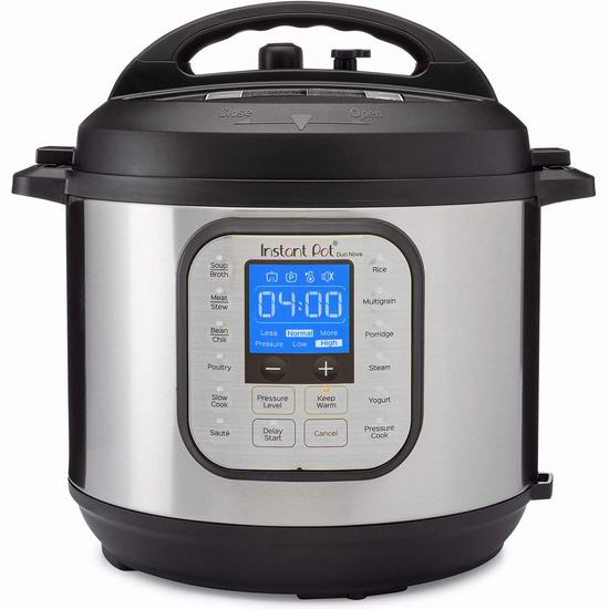  Instant Pot 快煲 Duo Nova 6夸脱 7合一多功能电压力锅6.9折 89.93加元包邮！