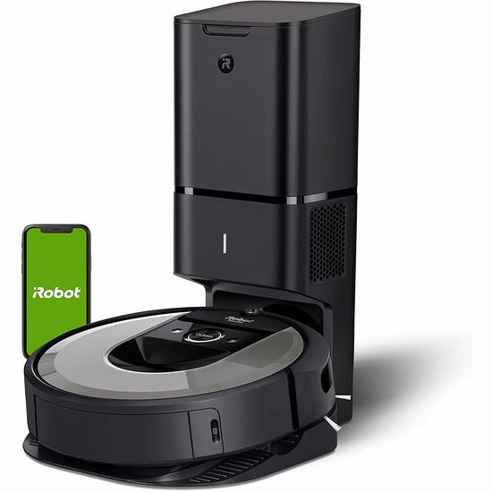  历史最低价！iRobot Roomba i6+ 6550 智能扫地机器人6.5折 649.99加元包邮！带自动集尘充电座，自动倒垃圾！