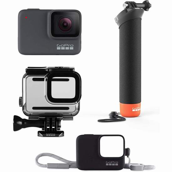  历史新低！GoPro HERO7 Silver 4K超高清 防水运动摄像机+手柄+防水壳+保护罩套装 269.99加元包邮！会员专享，仅限今日！