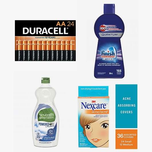  精选多款 Duracell电池、Finish洗碗液、Nexcare祛痘贴、创可贴、Seventh Generation洗碗液、Resolve清洁剂等居家用品4.3折起！会员专享！