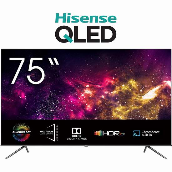  Hisense 海信 75Q8G 75英寸 4K ULED超画质 量子点 安卓智能电视 1486.76加元包邮！