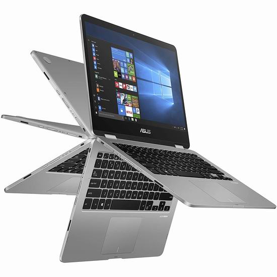  历史最低价！Asus 华硕 VivoBook Flip 14英寸 触摸屏 变形笔记本电脑（4GB, 64GB） 448.79加元包邮！