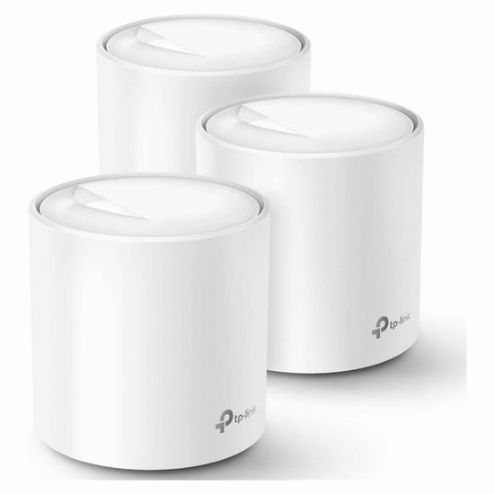  史低价！TP-Link Deco X20 WiFi 6 Mesh AX1800 三联无线路由器7.1折 199.99加元（原价 279.99加元）！从此消灭死区，告别龟速网！