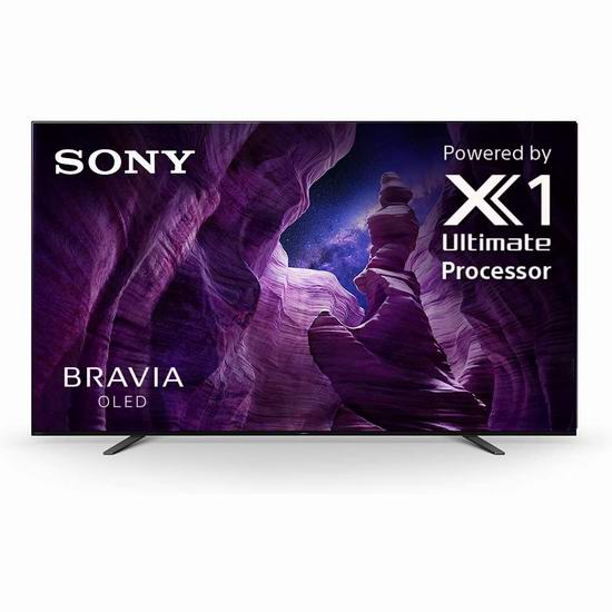  历史新低！Sony 索尼 A8H BRAVIA 55英寸/65英寸 4K OLED智能电视6.9折 1798-2498加元包邮！