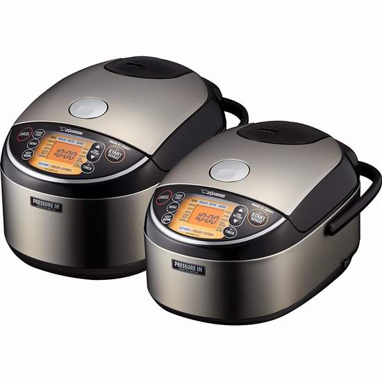  Zojirushi 象印 NP-NWC18 10杯量 旗舰顶级压力炊煮 IH电磁加热电饭煲6.5折 519.98加元包邮！