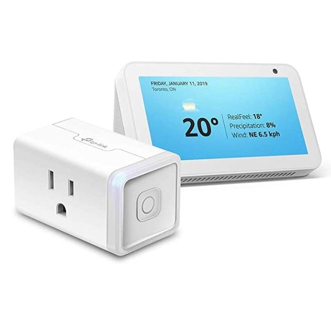  历史新低！Echo Show 5 智能显示器 +智能插座 69.99加元，原价 124.98加元，包邮