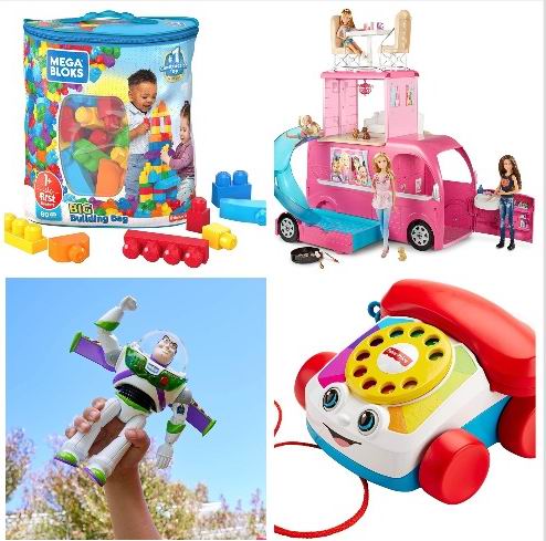  会员专享：精选Mega Bloks、Barbie、 Toy Story 、Fisher-Price等品牌玩具 5.2折 6.96加元起