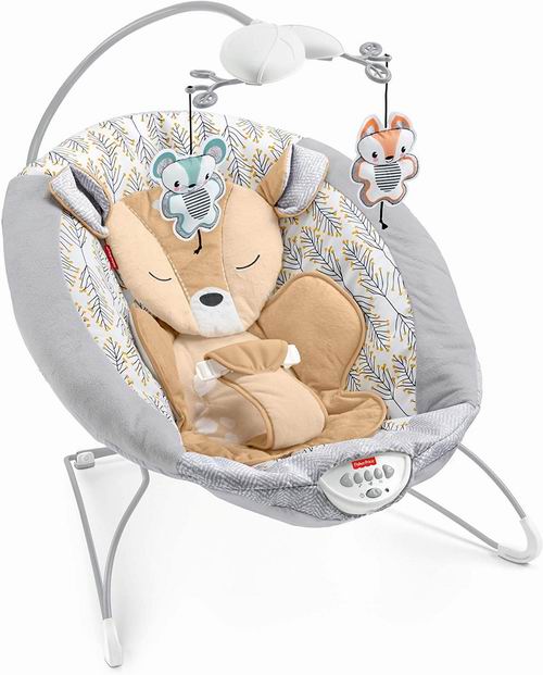  史低价！Fisher-Price 费雪小鹿造型宝宝电动摇篮 6.8折 55.73加元，原价 82.48加元，包邮