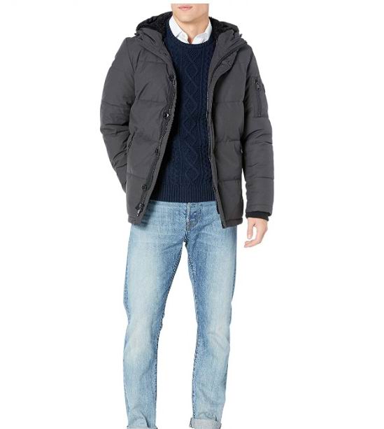  Calvin Klein Sherpa男士保暖夹克 64.7加元（L码），原价 215.99加元，包邮