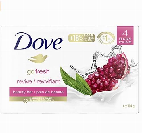  Dove石榴柠檬香皂4块 3.77加元，原价 5.97加元