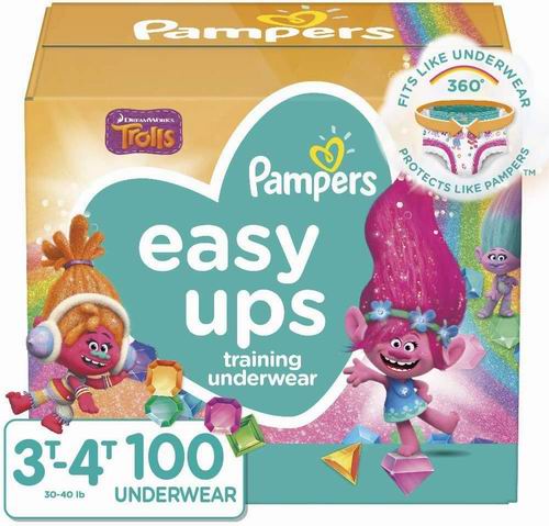  Pampers 帮宝适Easy Ups幼儿学步裤/如厕训练裤 男女宝宝均可 27.98加元（原价 39.99加元）