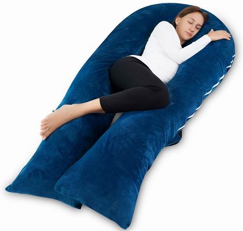  Meiz 65 英寸 U型身体支撑枕/孕妇身体枕 84.59加元，原价 102.59加元，包邮