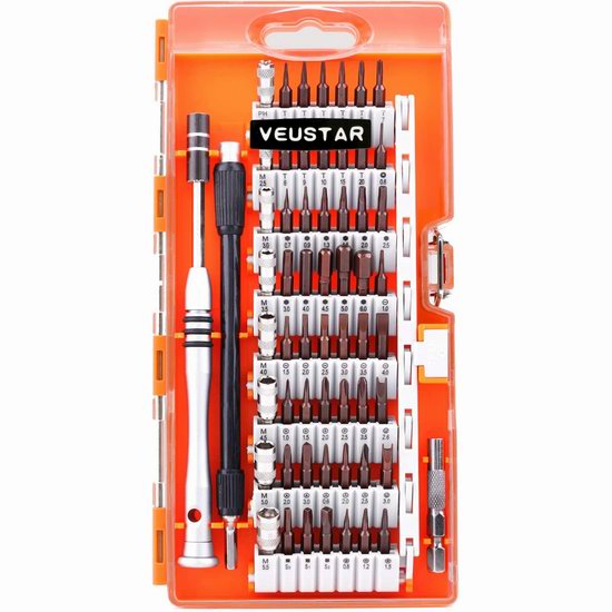  VEUSTAR 60合一 多功能螺丝刀工具套装5折 17.99加元！