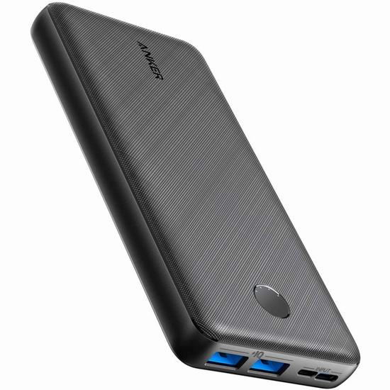  Anker PowerCore Essential 20000mAh USB-C 超便携 智能移动电源/充电宝6.7折 39.99加元包邮！