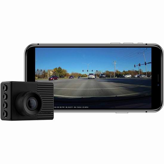  历史新低！Garmin 佳明 Dash Cam 56 GPS 碰撞/红灯/超速预警 智能行车记录仪6.3折 168.99加元包邮！让您远离罚单！