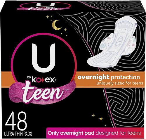  U by Kotex 超薄护翼卫生巾 48片 6.93加元，原价 15.88加元