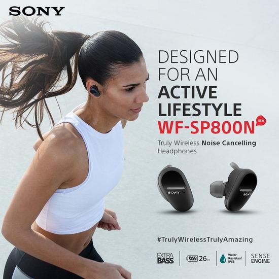  历史新低！Sony 索尼 WFSP800N 重低音降噪 真无线耳机3.5折 98加元清仓并包邮！